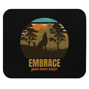 Discover Embrace Your Inner Wolf Mouse Pads