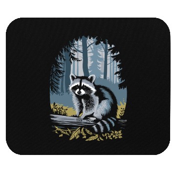 Discover Cottagecore Forest Raccoon Serenity Mouse Pads