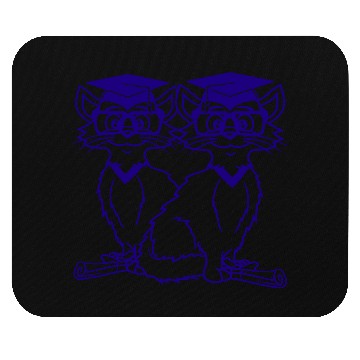 Discover 2 Cats College Degree School-Leaving Certificate Mouse Pads