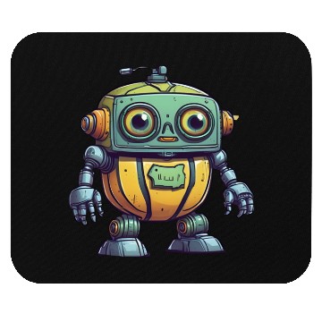 Discover Robot Melon Mouse Pads