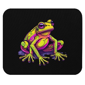 Discover Frog Neon Mouse Pads