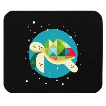 Discover cute turtle - creative underwater world Mouse Pads