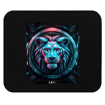 Discover Zodiac sign Leo in cyberpunk era Future Mouse Pads
