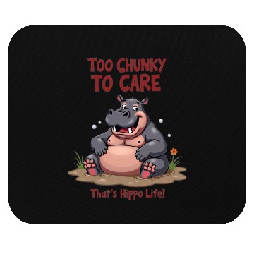 Discover Chunky Hippo, That’s Hippo Life Mouse Pads