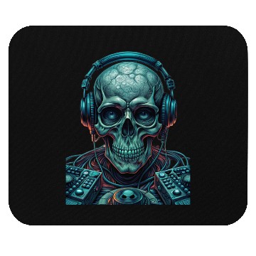 Discover monochromatic - Skull DJ Mouse Pads