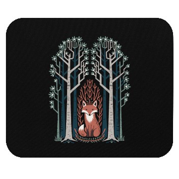 Discover Cottagecore Fox in enchanting Forest Mouse Pads