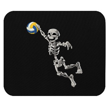 Discover Volleyball Skeleton Volleyball Player Halloween Mouse Pads