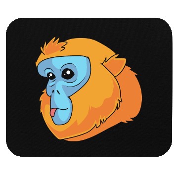 Discover Monkey Lover Golden Snub Nosed Monkey Face Mouse Pads