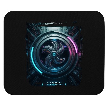 Discover Zodiac sign Libra in cyberpunk era Future Mouse Pads