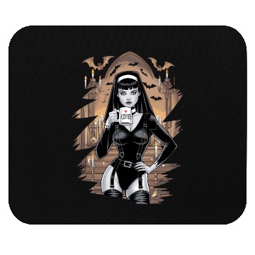 Discover Gothic Coffee Lover Halloween Costume For a Mouse Pads