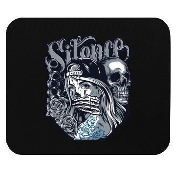 Discover silence Chicano Vintage Design Mouse Pads