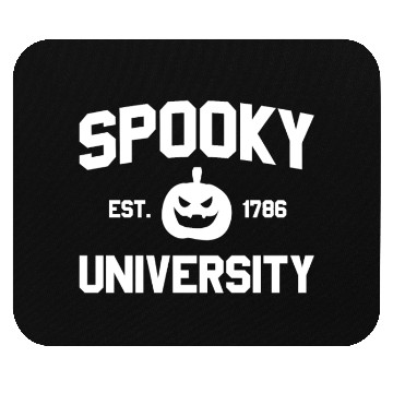 Discover Spooky University Established 1786 Pumpkin Uspooky Mouse Pads