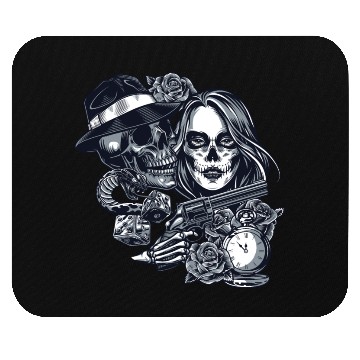 Discover Chicano Street Art Graphic Mouse Pads