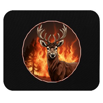 Discover Deer Firefighter Mouse Pads