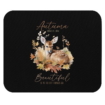 Discover Autumn Grace - Letting Go with the Seasons Mouse Pads
