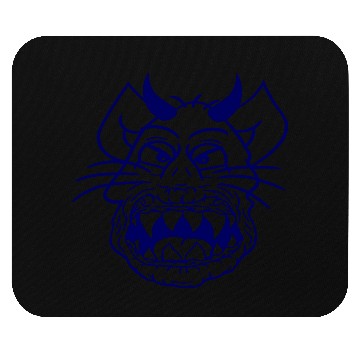 Discover Demon Monster Cat Halloween Fun Horror Devil Horns Mouse Pads