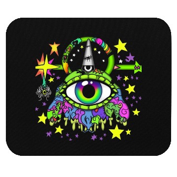 Discover Crazy Psychedelic Pop Punk Monster Mouse Pads