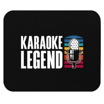 Discover Karaoke Legend Microphone Retro Mouse Pads