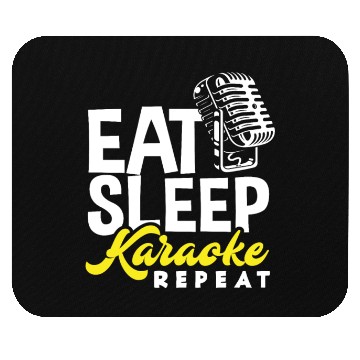 Discover Eat Sleep Karaoke Repeat Microphone Music Mouse Pads