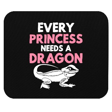 Discover Bearded Dragon Lizard Lover Girl Princess Needs A Mouse Pads