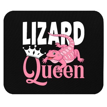 Discover Bearded Dragon Lizard Lover Girl Lizard Queen Mouse Pads
