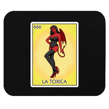 Discover La Toxica Card Funny Toxic Women's La Toxica Mouse Pads