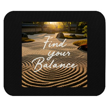 Discover Find Your Balance Tranquil Sand Lines Collection Mouse Pads