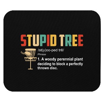 Discover Vintage Stupid Tree Definition Mouse Pads