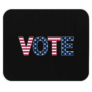 Discover Patriotic American Flag Vote Design Mouse Pads