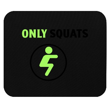 Discover Only Squats Icon Mouse Pads
