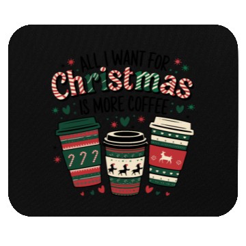 Discover Christmas Coffee – Festive coffee design Mouse Pads