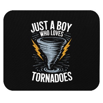 Discover Just a Boy Who Loves Tornadoes Lightning and Storm Mouse Pads