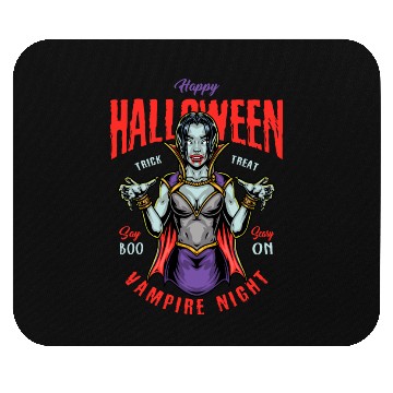 Discover Halloween Vampire Night Mouse Pads
