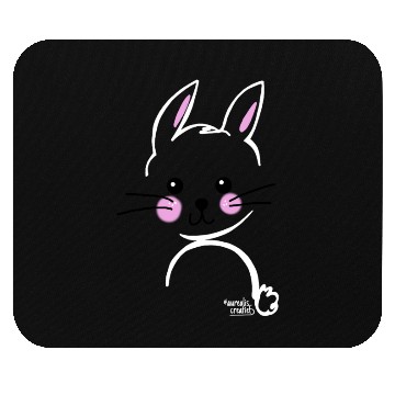Discover Abstract bunny inking art Mouse Pads