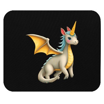 Discover Little Sweet Unicorn Dragon Mouse Pads