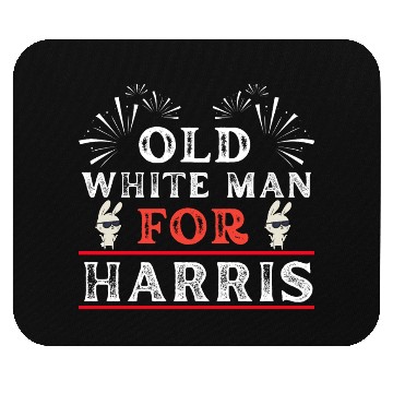 Discover Old White Man For Harris, US 2024 Election Design Mouse Pads