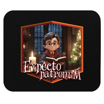 Discover Magical christmas expecto patronum wizard Mouse Pads