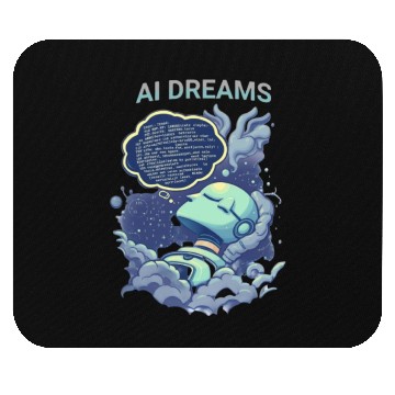 Discover AI Dreams are program language Mouse Pads