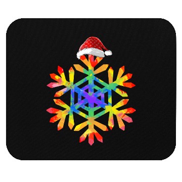 Discover Christmas Buffalo Plaid Snowflakes Santa hat Mouse Pads