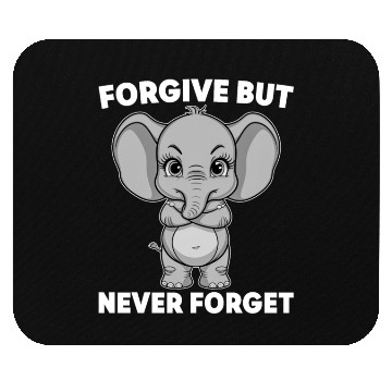 Discover Humor Designs Funny Elephants Never Forget Mouse Pads