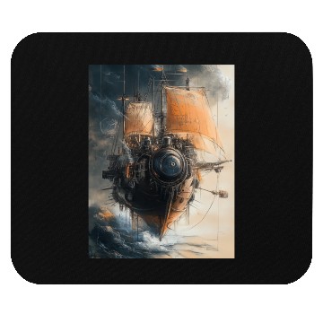 Discover Steam Punk Ship Mouse Pads