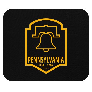 Discover Vintage Pennsylvania Emblem with Liberty Bell Mouse Pads