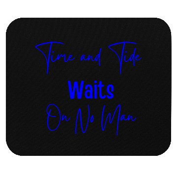 Discover Time and Tide Blue Mouse Pads