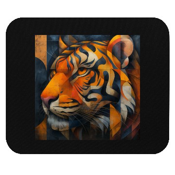 Discover Cubist Tiger Mouse Pads