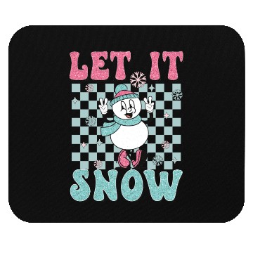 Discover Let It Snow Funny Holiday Christmas Mouse Pads