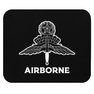 Discover US Army Airborne: Leap into Valor. Mouse Pads