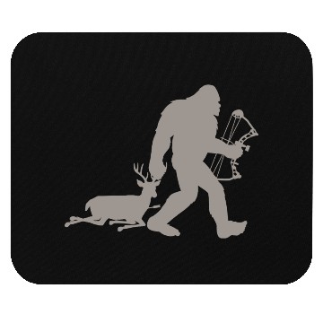 Discover Bigfoot Sasquatch Deer Hunter Mouse Pads