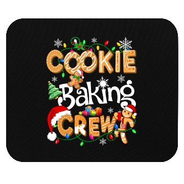 Discover Cookie baking crew Cooking Lover Xmas Gingerbread Mouse Pads