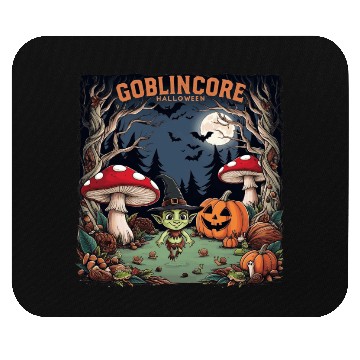 Discover Halloween goblincore enchanted forest goblin Mouse Pads