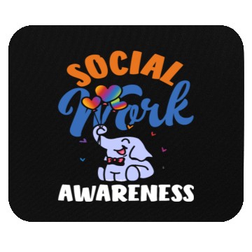 Discover Social Work Awareness Elephant Balloons Mouse Pads